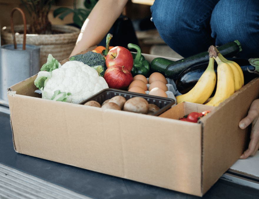 delivering groceries