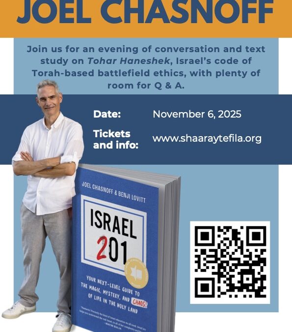 Joel Chasnoff Flyer